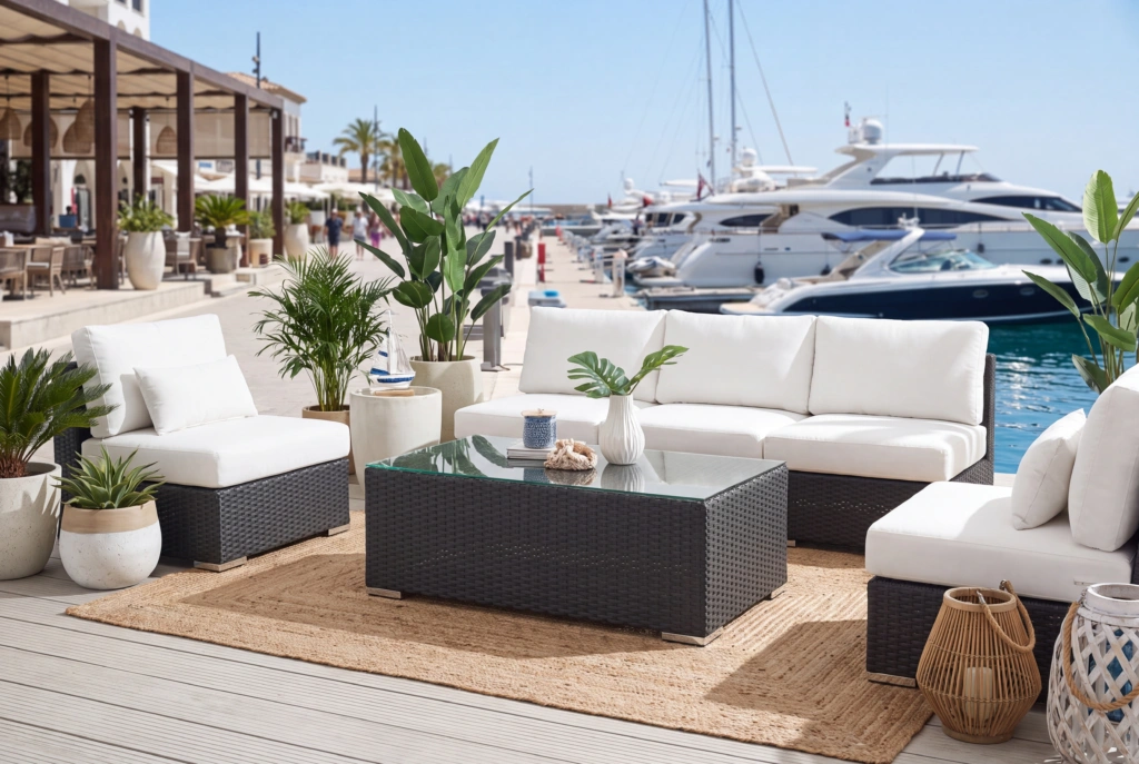 Crystal Beach Coffee Table setting