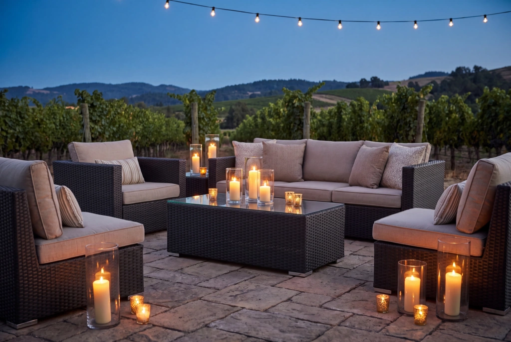 Crystal Beach Coffee Table setting