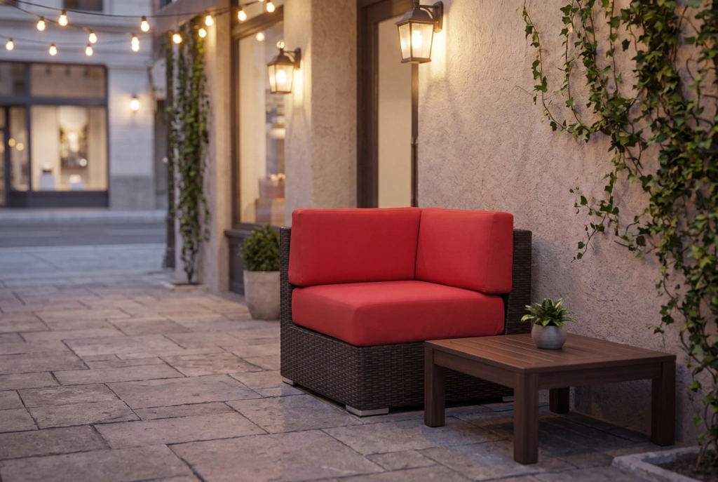 Crystal Beach Corner Chair setting