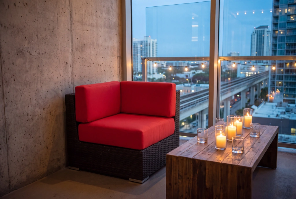 Crystal Beach Corner Chair setting