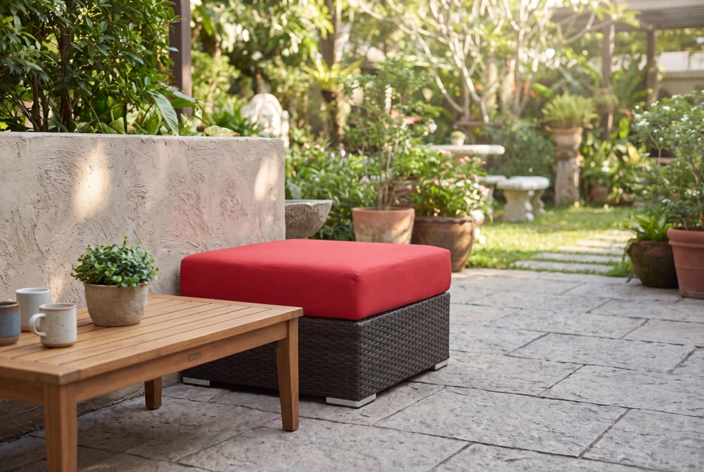 Crystal Beach Ottoman setting