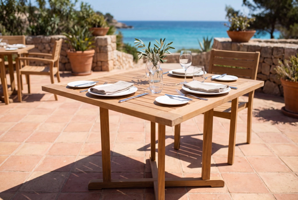 TK-TP Teak Tops – Square setting