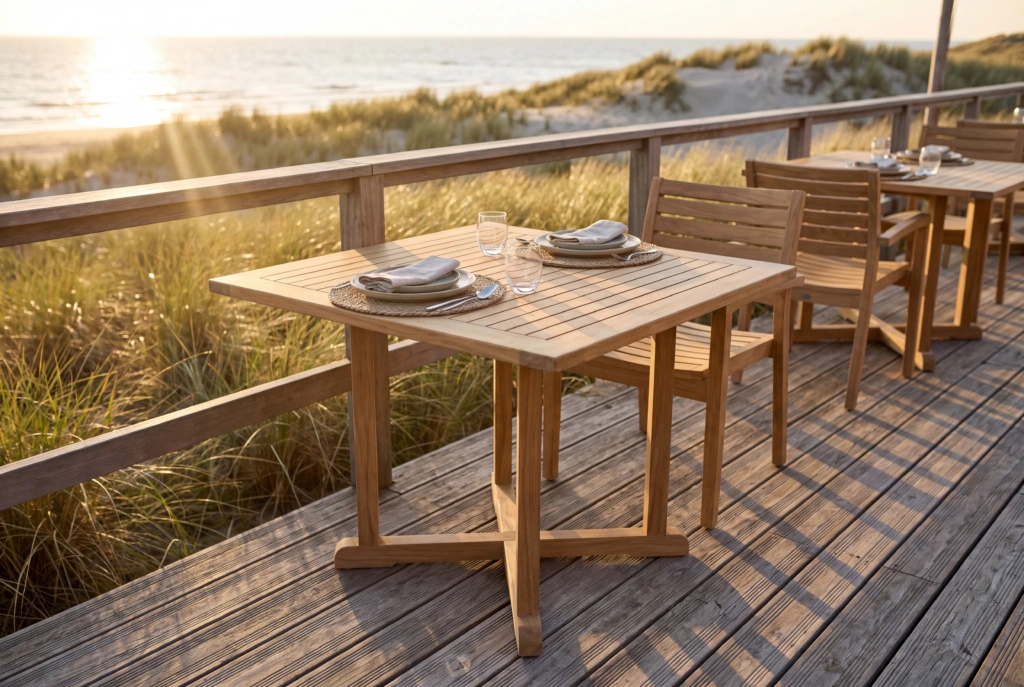 TK-TP Teak Tops – Square setting