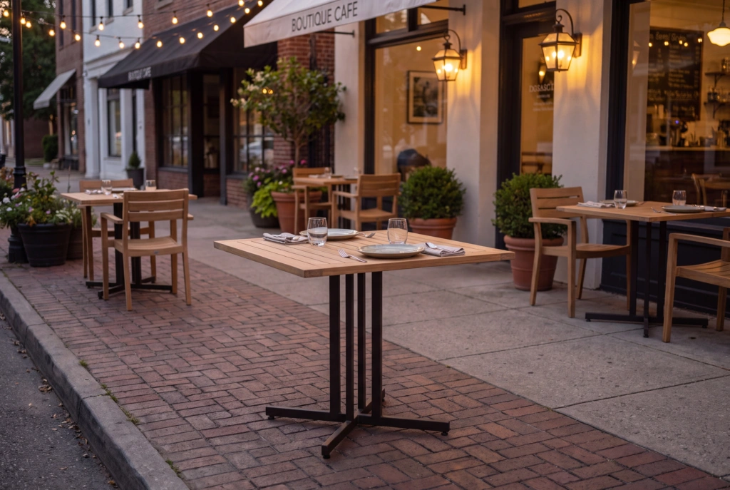 TK-TP Teak Tops – Square setting