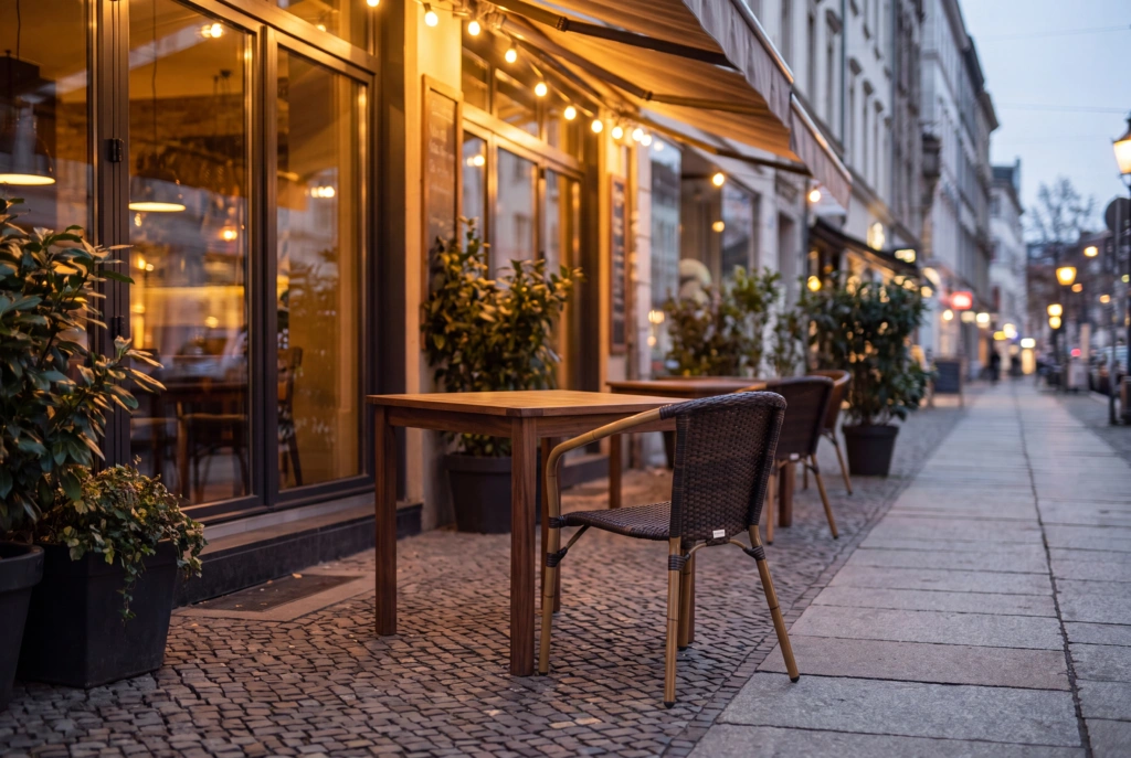 Cafe A setting
