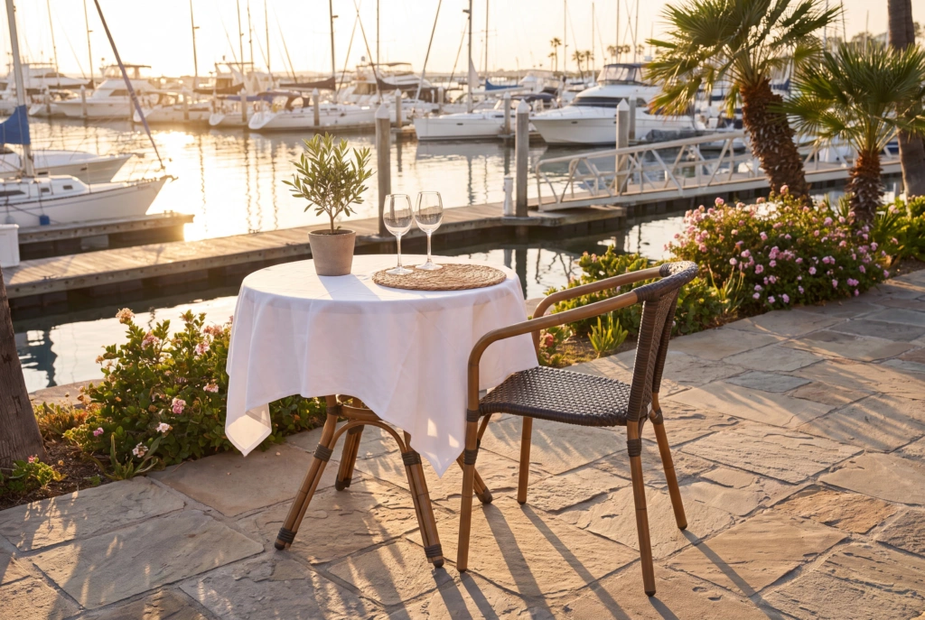 Cafe A setting