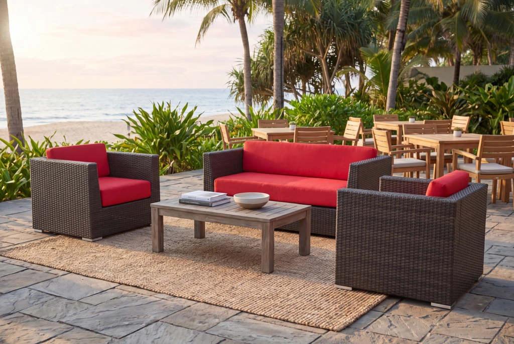 Crystal Beach 2-Seat Sofa setting