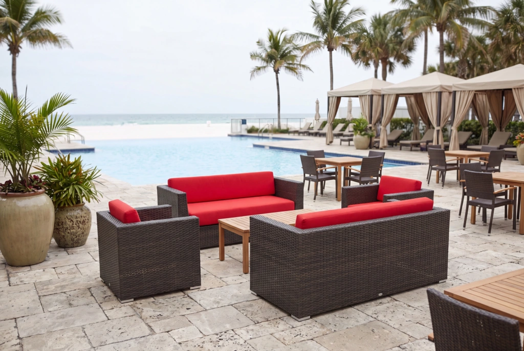 Crystal Beach 2-Seat Sofa setting