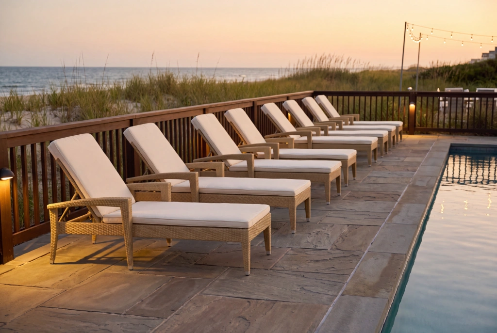 Crystal Beach Sunlounger setting