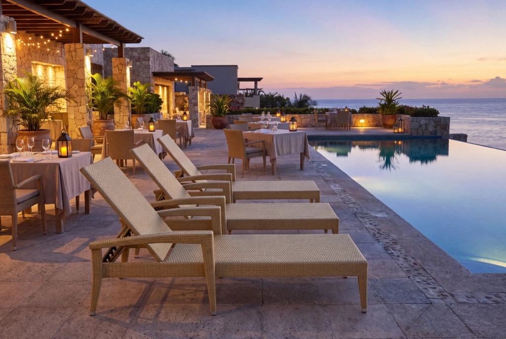 Crystal Beach Sunlounger setting