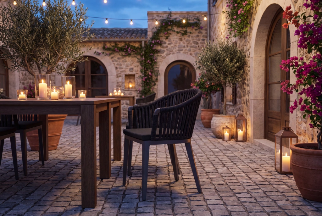Vero Beach Dining Armchair setting