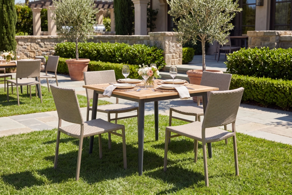 Vero Beach Dining Table 36X36 setting