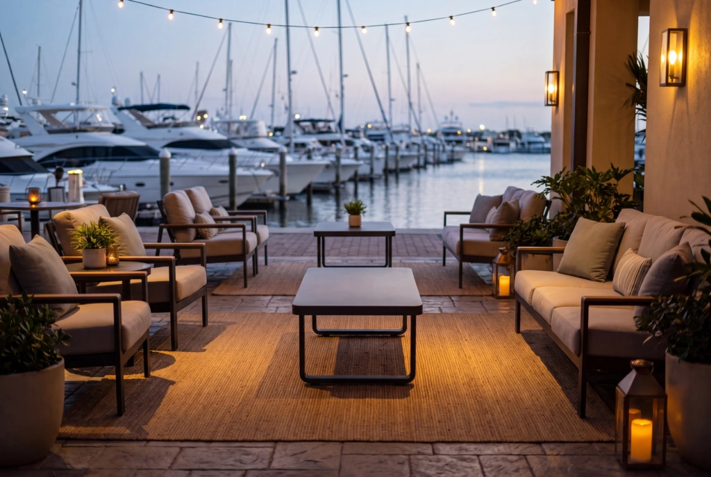 Palm Beach Coffee Table – Aluminum setting
