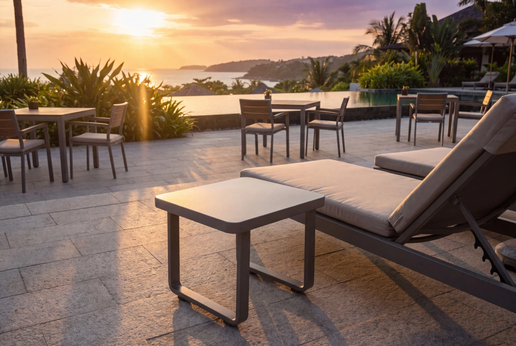 Palm Beach End Table setting