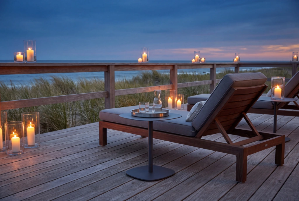 Palm Beach Side Table setting