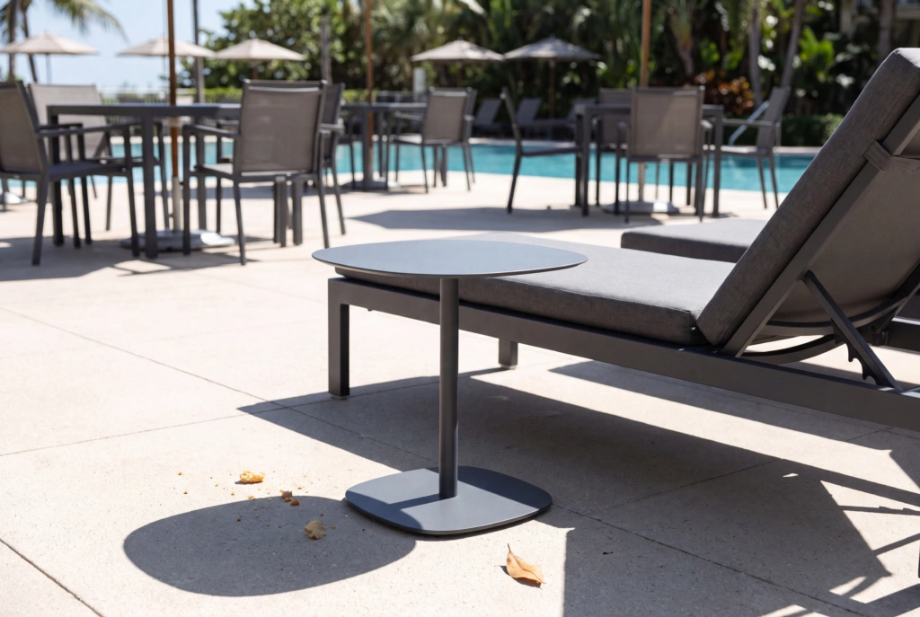 Palm Beach Side Table setting