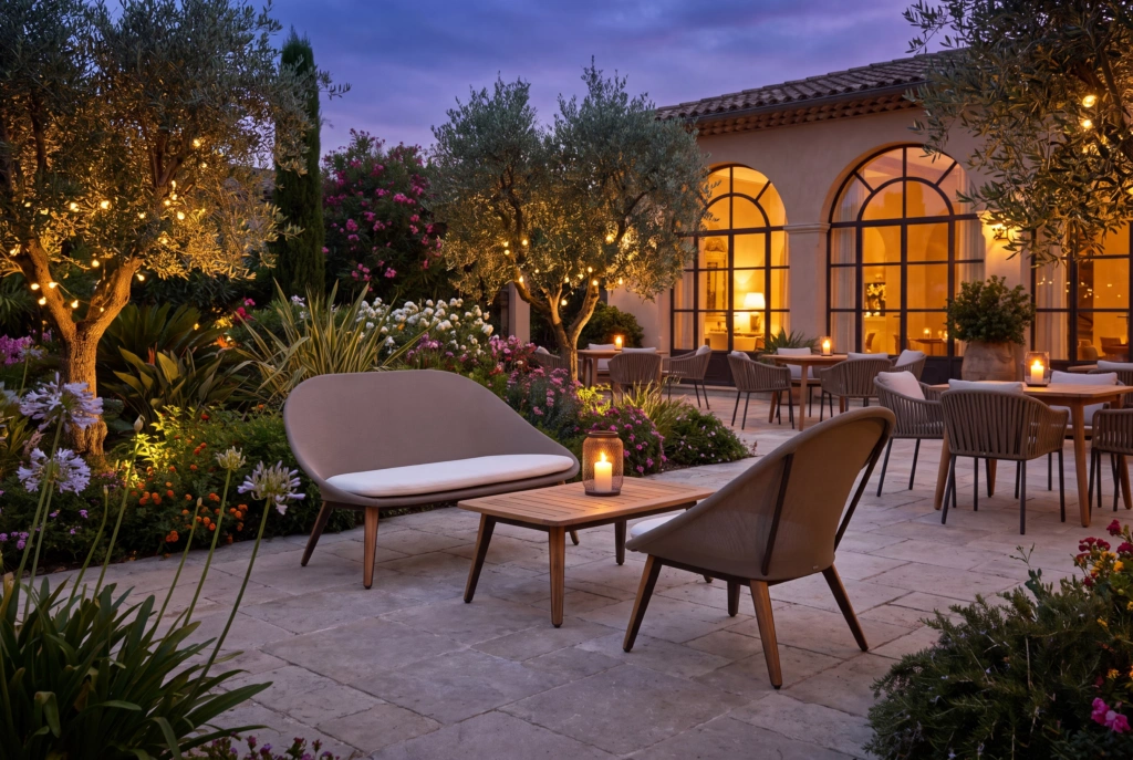 Monaco Lounge Armchair Tex setting
