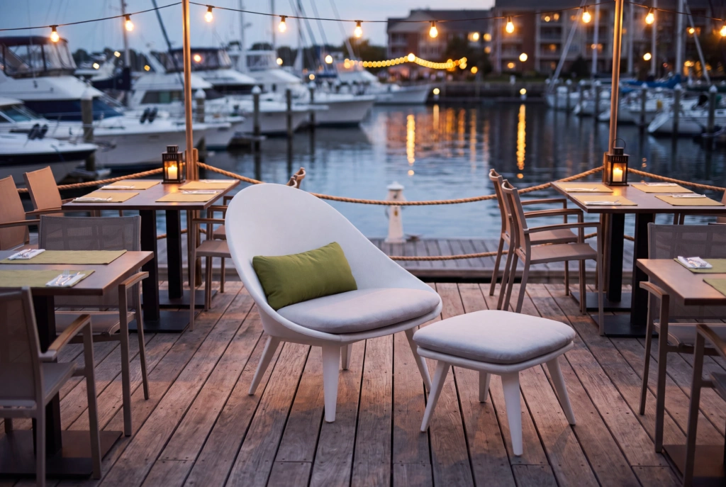 Monaco Lounge Armchair Tex setting