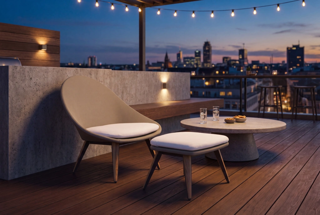 Monaco Lounge Armchair Tex setting