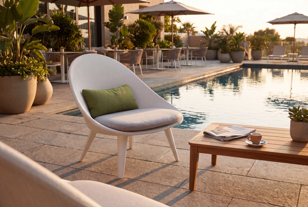 Monaco Lounge Armchair Tex setting