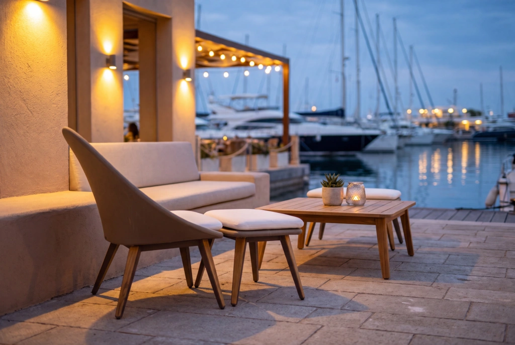 Monaco Lounge Footrest Tex setting