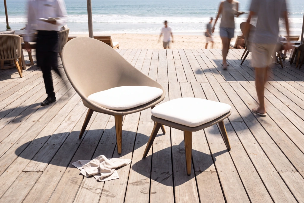 Monaco Lounge Footrest Tex setting