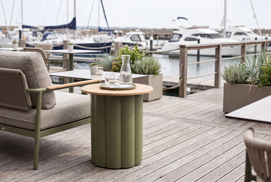 Lotus Side Table setting