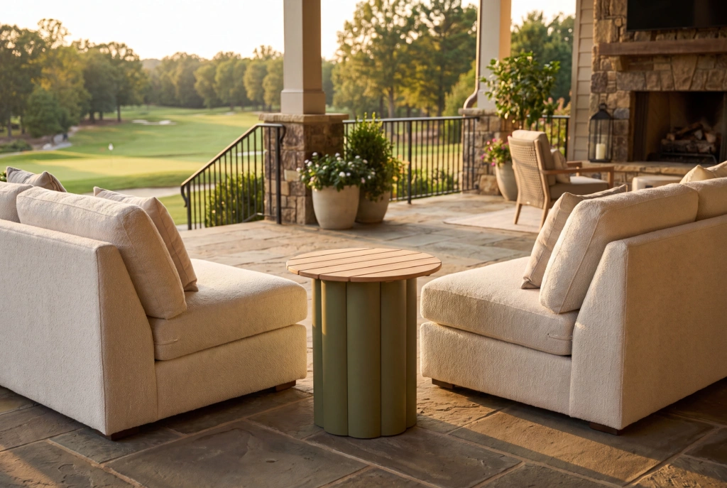 Lotus Side Table setting