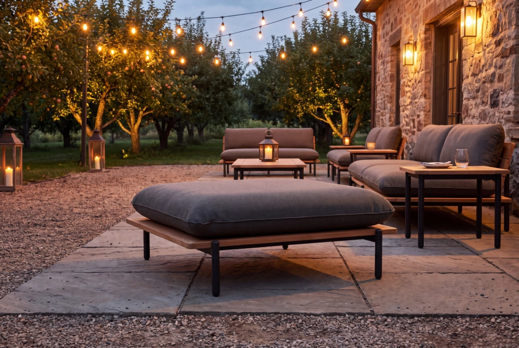Pillow Footstool setting