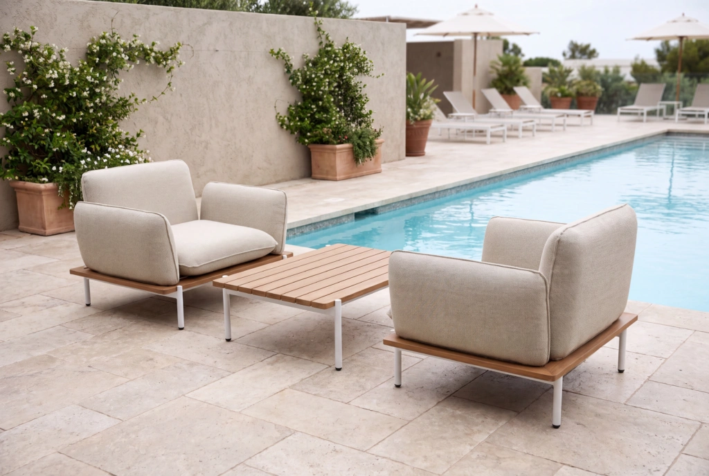 Pillow Lounge Armchair setting