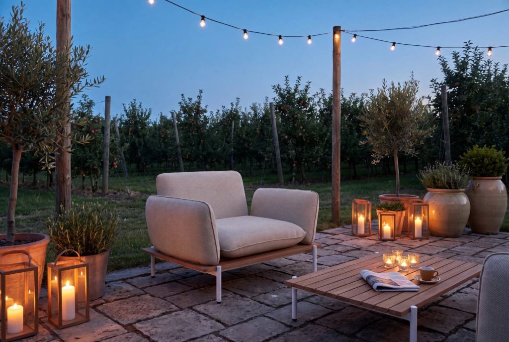 Pillow Lounge Armchair setting