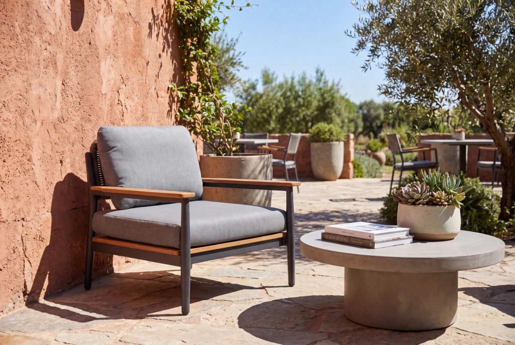 Rugby Lounge Armchair setting