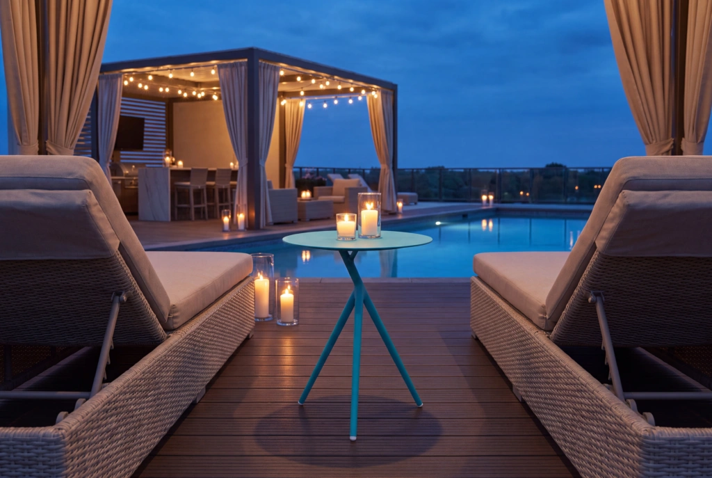 Vero Beach Side Table setting