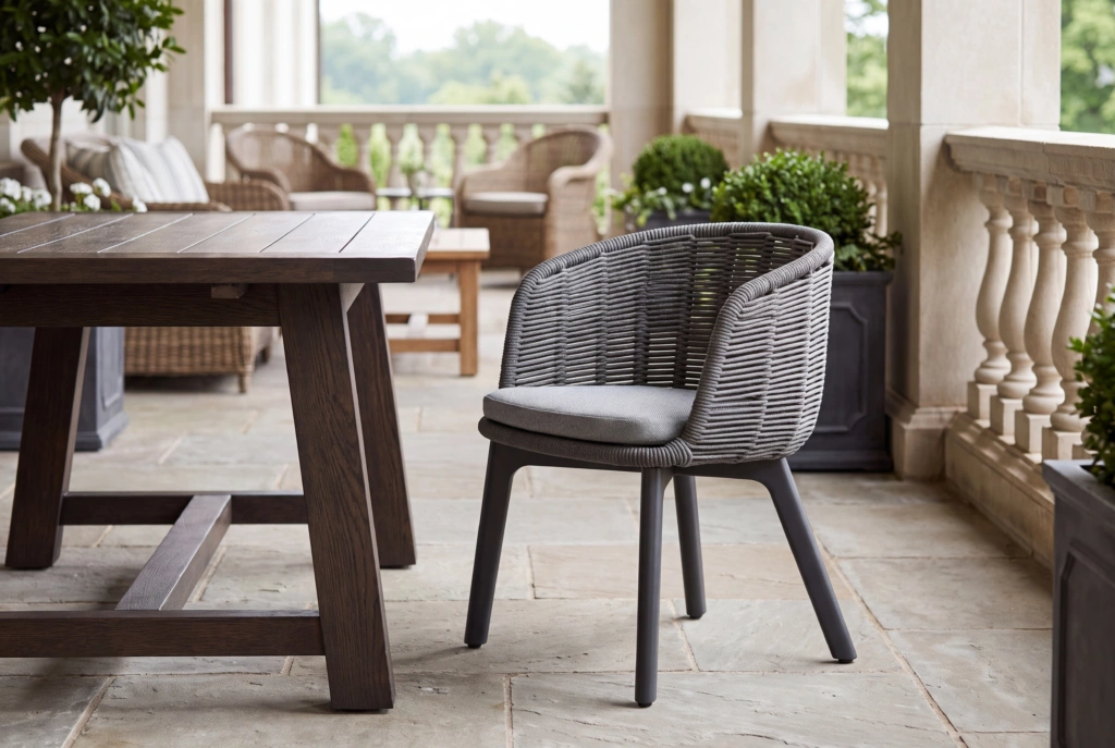 Bagel Dining Armchair setting