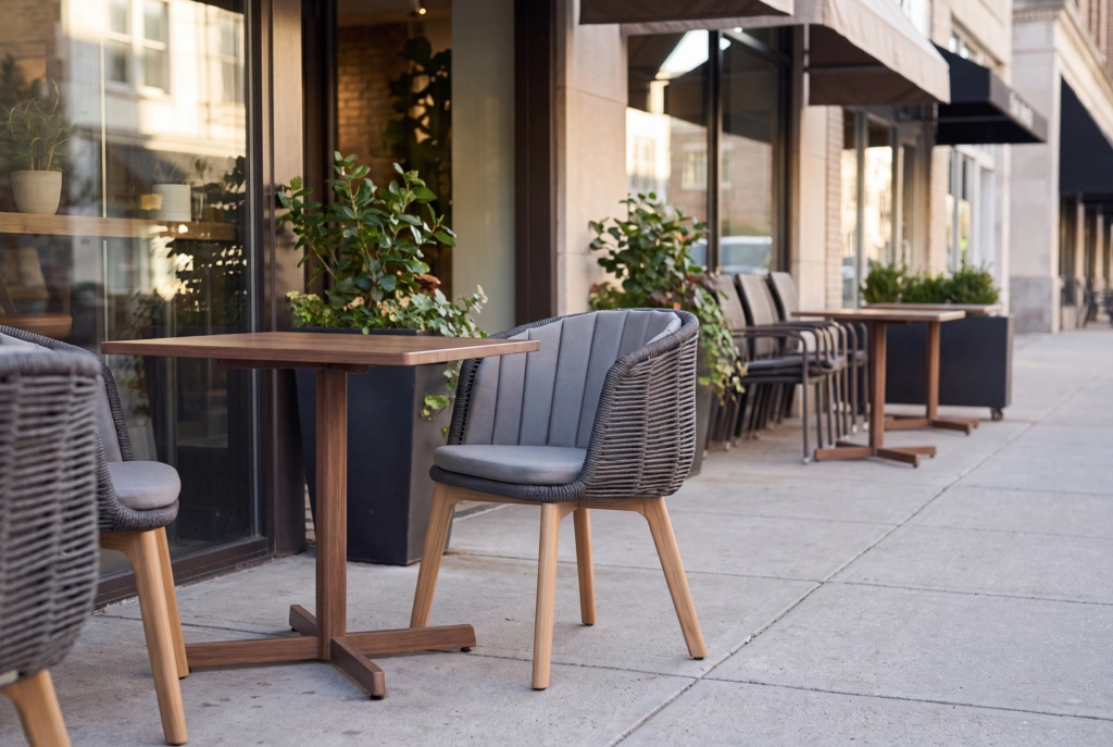 Bagel Dining Armchair setting