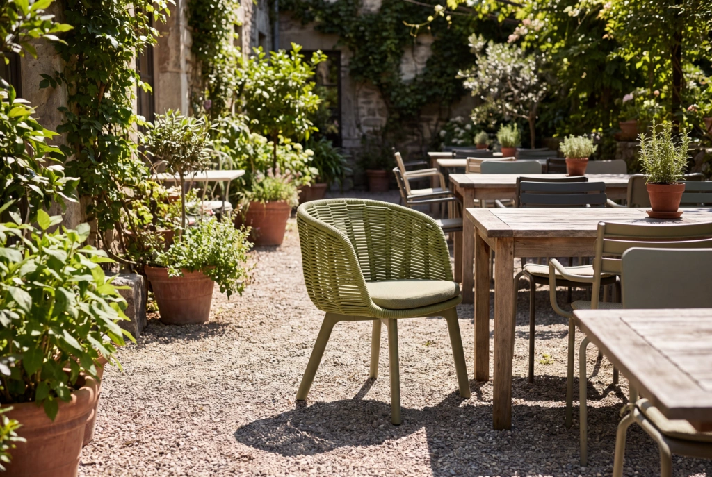 Bagel Dining Armchair setting