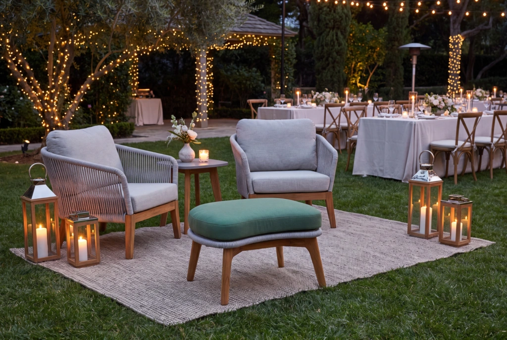 Bagel Footstool setting