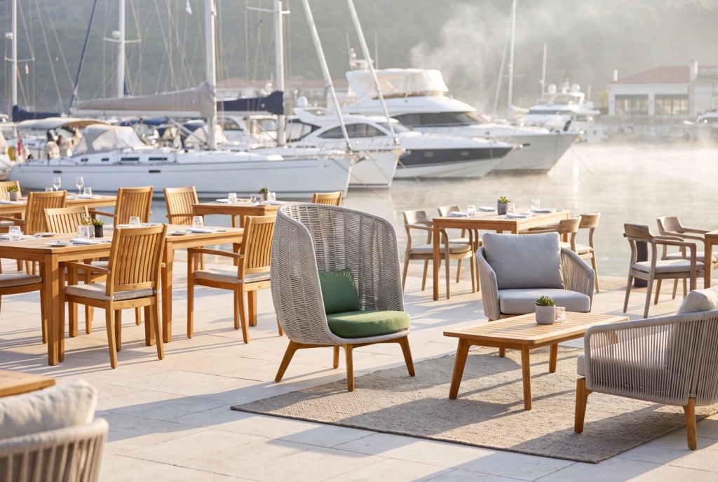 Bagel Highback Lounge Armchair setting