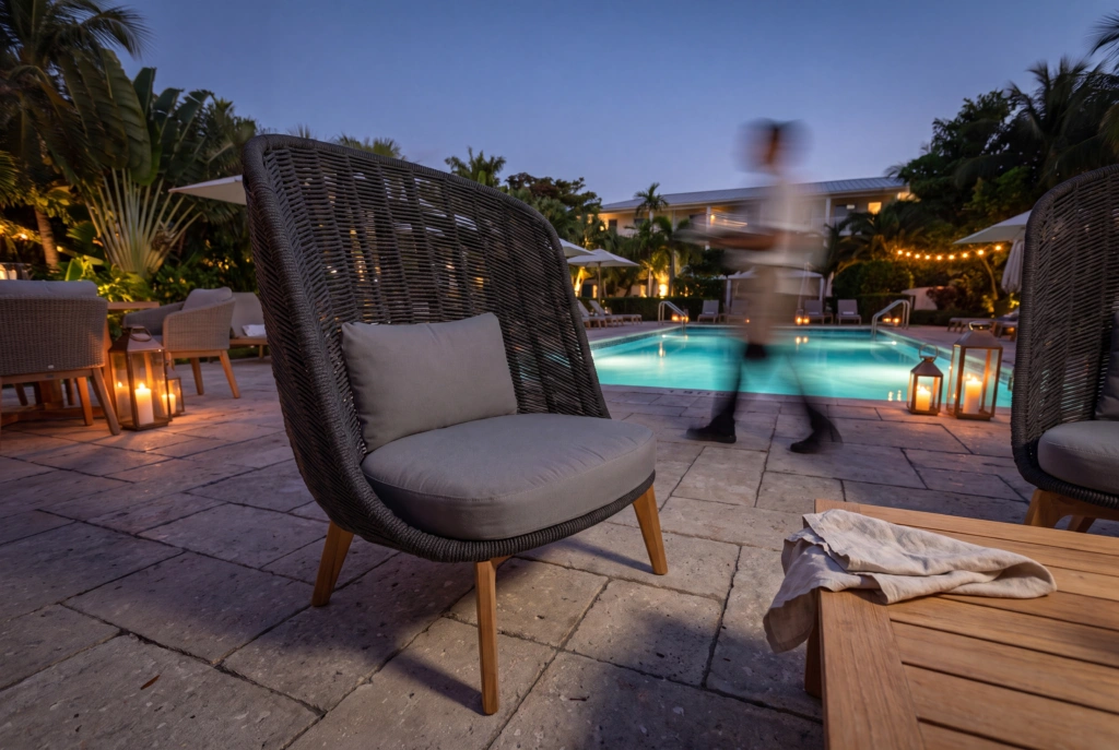 Bagel Highback Lounge Armchair setting