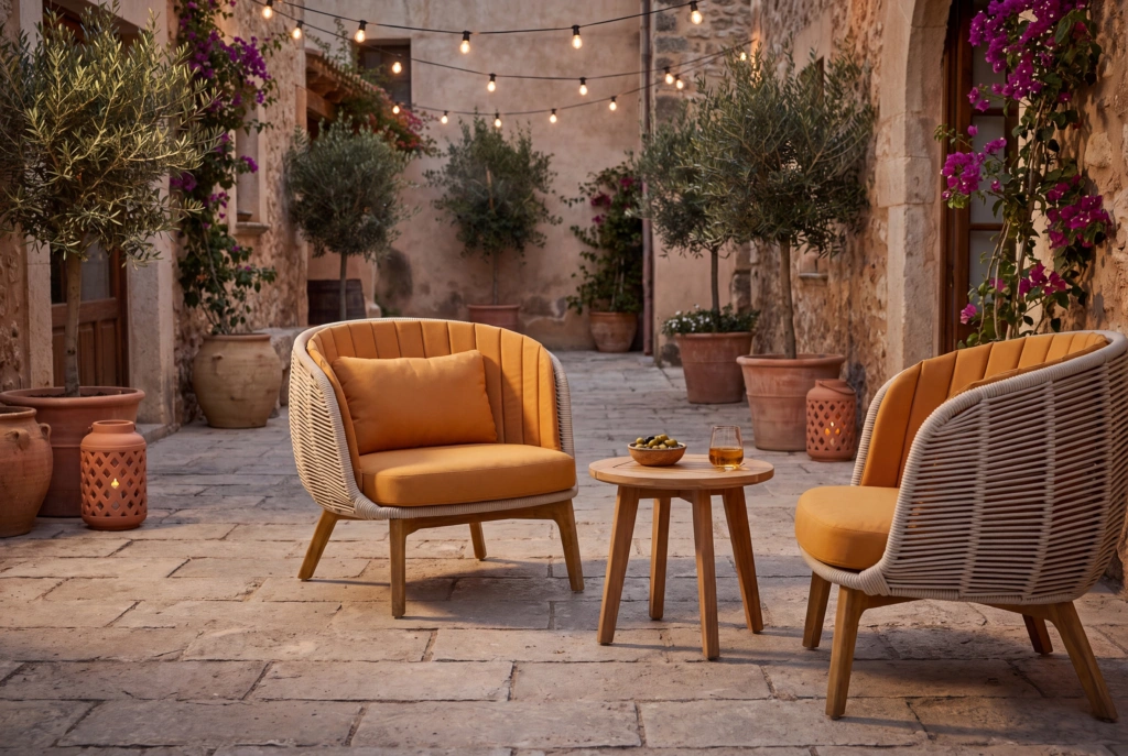 Bagel Lounge Armchair setting