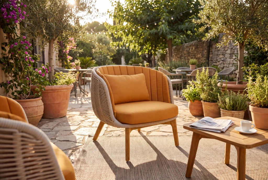 Bagel Lounge Armchair setting