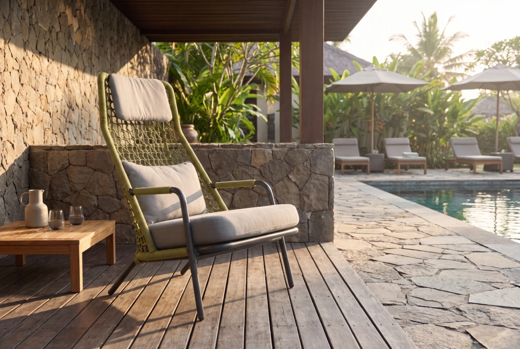Banyantree Highback Lounge Armchair setting