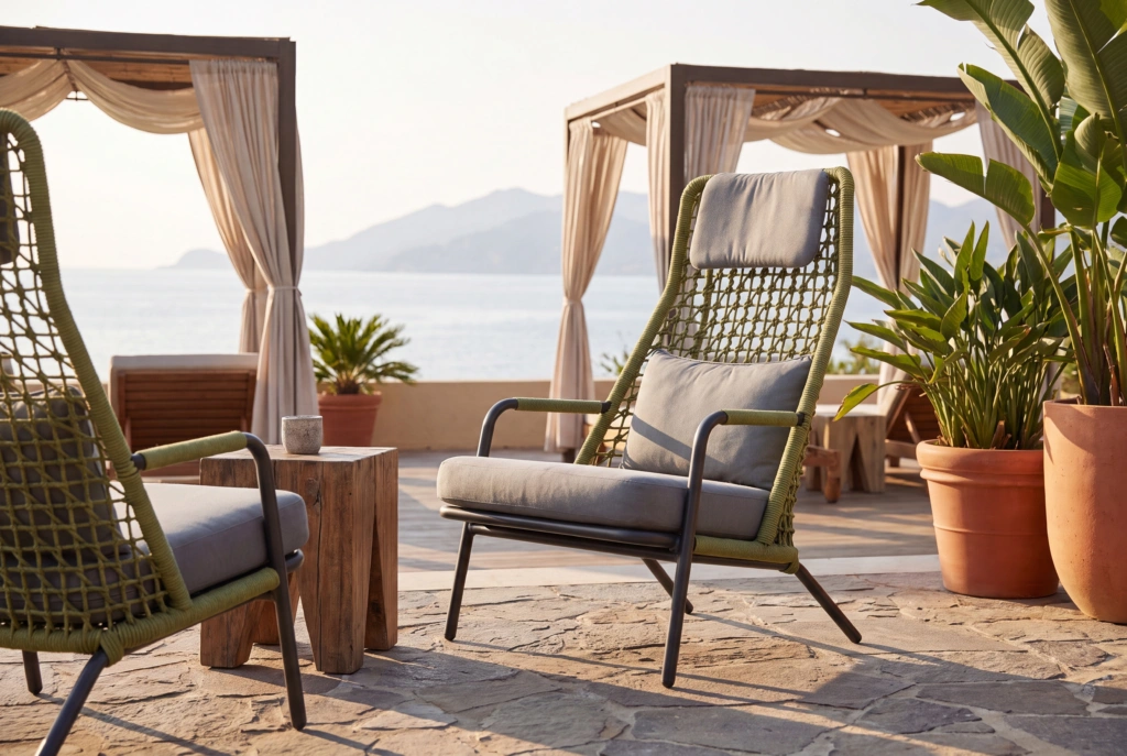 Banyantree Highback Lounge Armchair setting