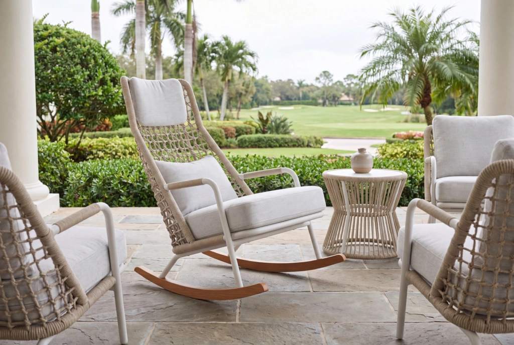 Banyantree Rocking Highback Lounge Armchair setting