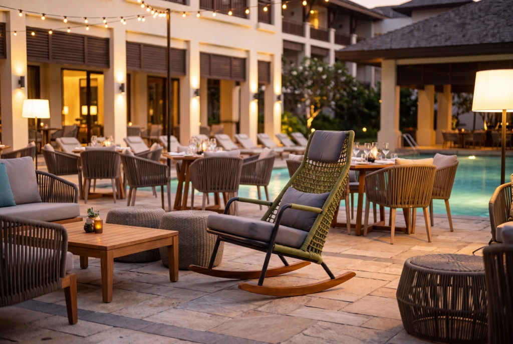 Banyantree Rocking Highback Lounge Armchair setting