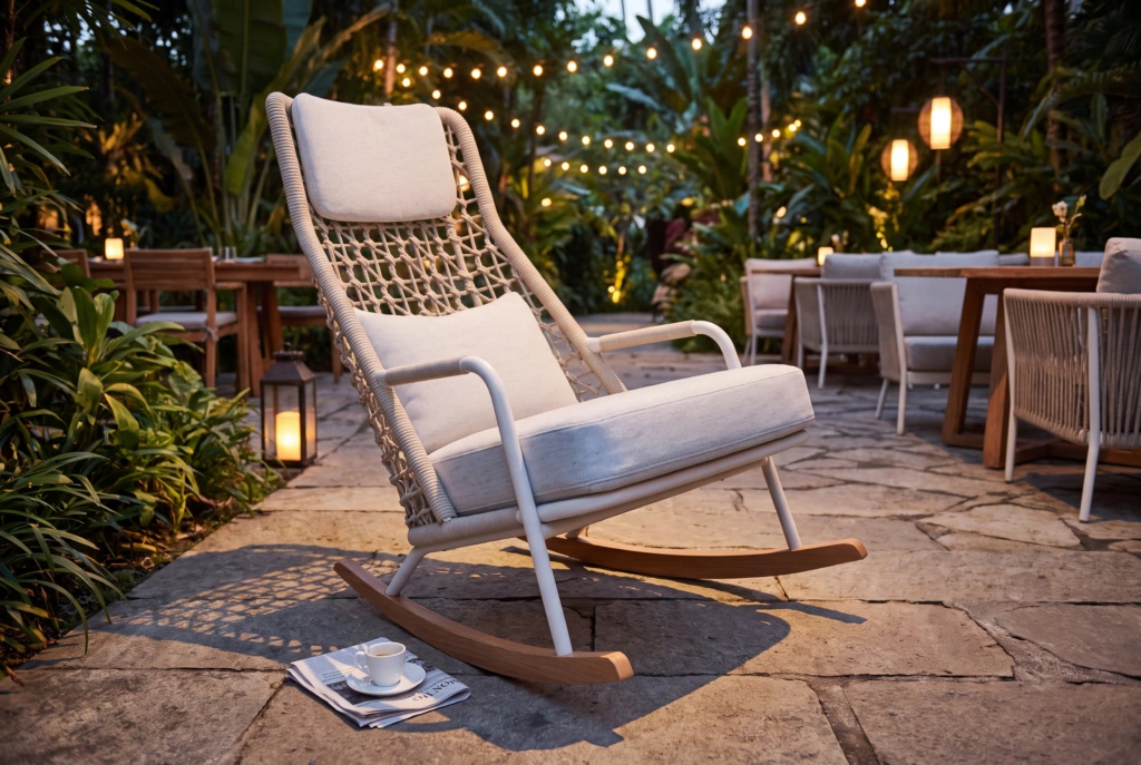 Banyantree Rocking Highback Lounge Armchair setting