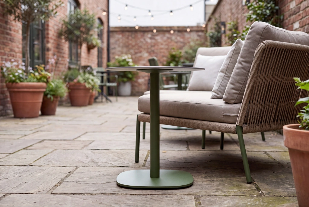 Bergen Side Table setting
