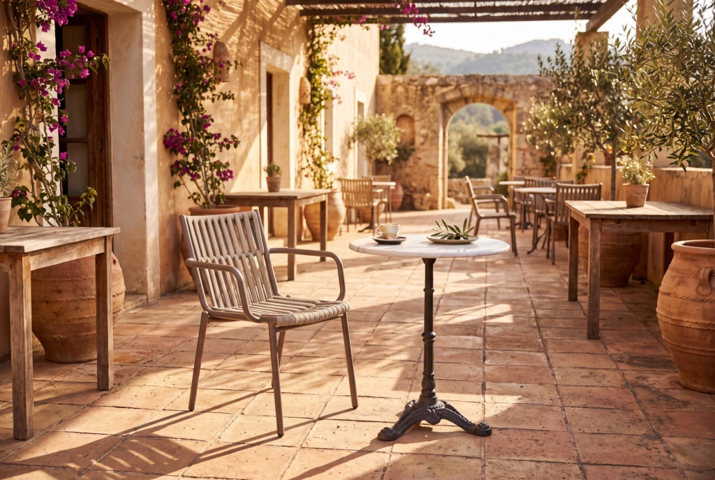 Loop Dining Armchair setting