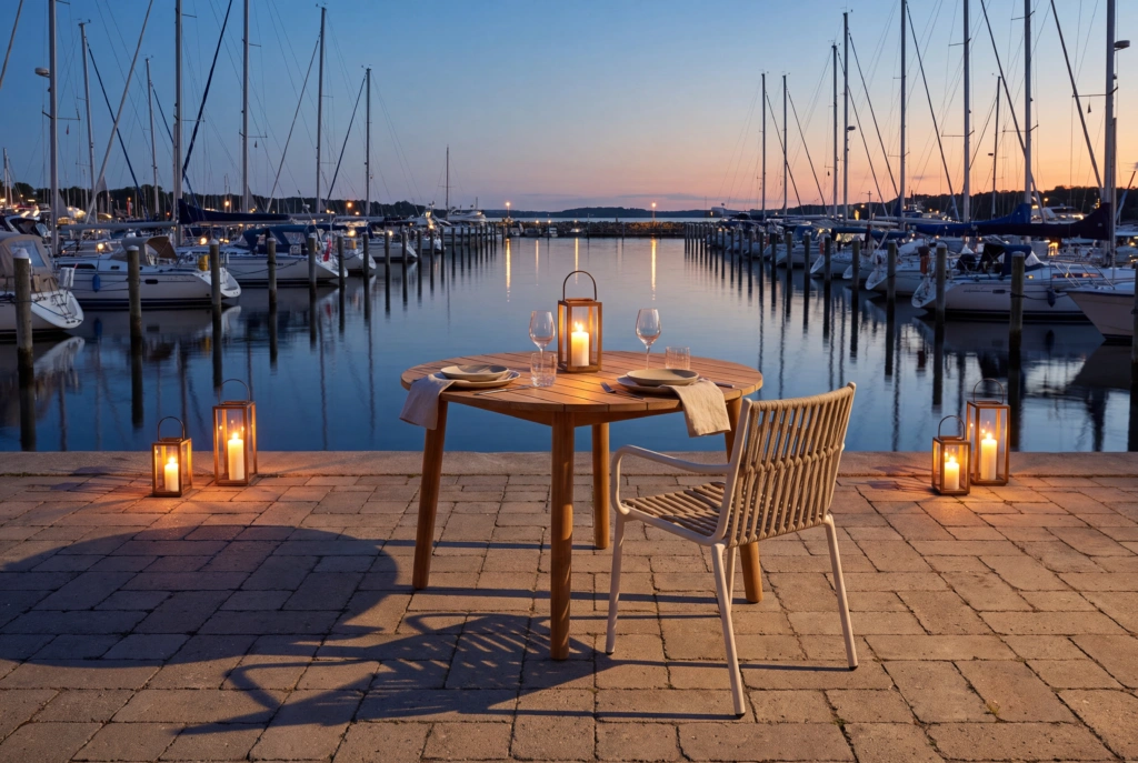 Loop Dining Armchair setting