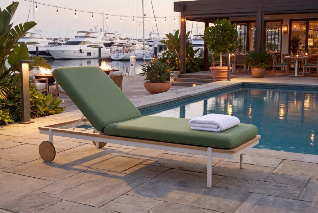 Pillow Sunlounger setting